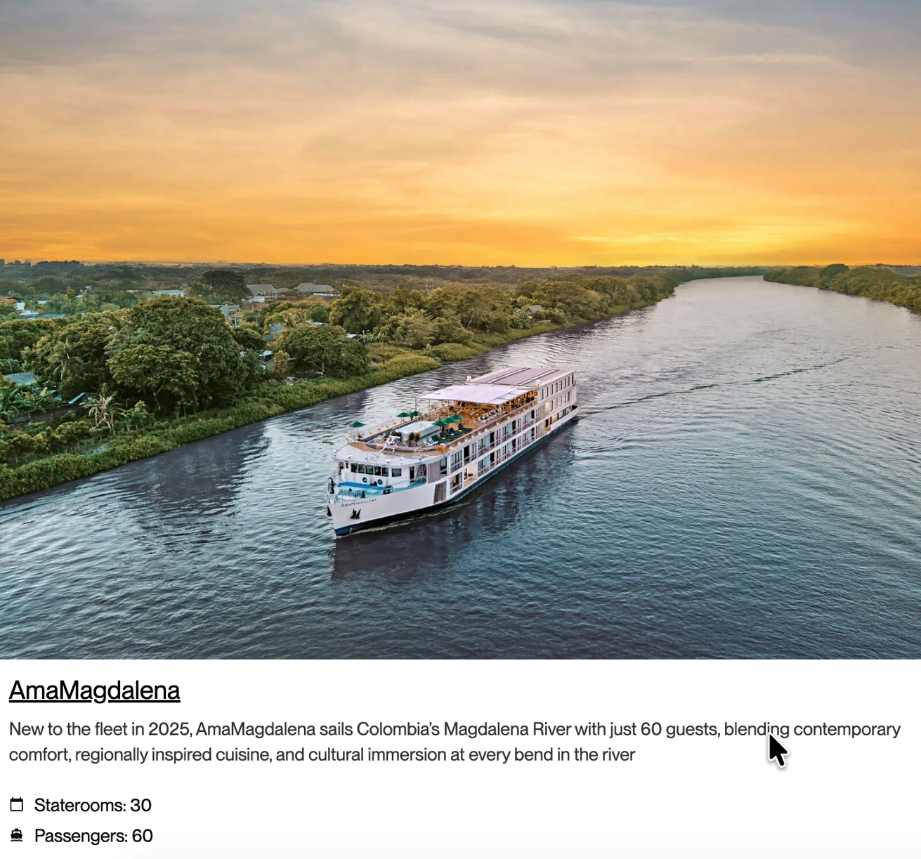 Ama Warterway River Cruise Magdalena